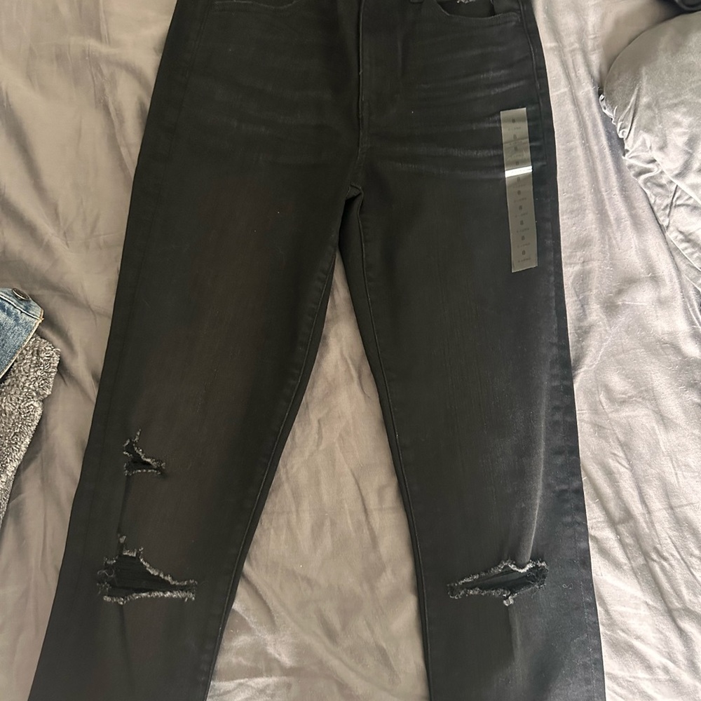 American Eagle Outfitters Black Ripped Skinny Jeans